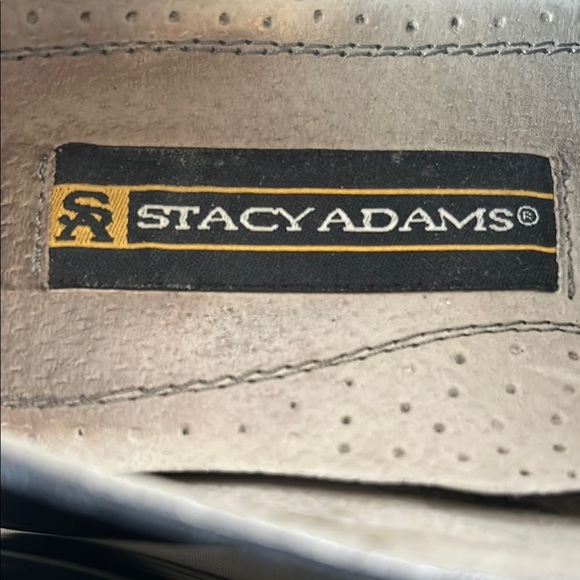 Stacy Adams Black Leather Dress Slip On Shoes Size 8.5 - Picture 6 of 7